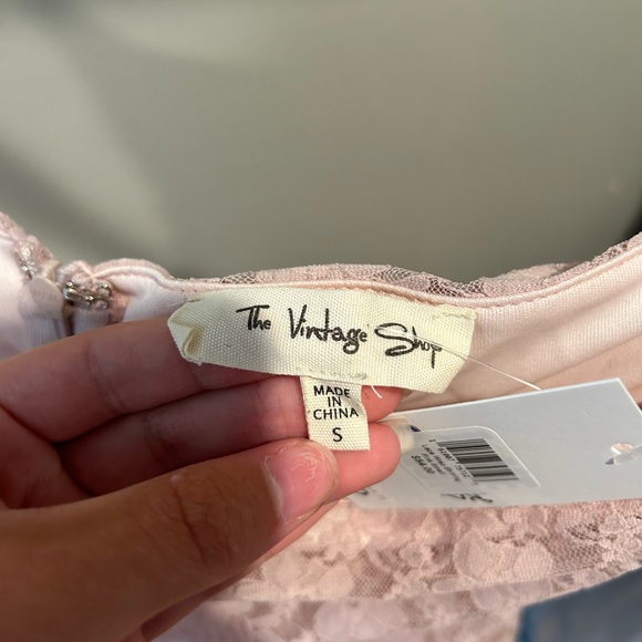 Pink floral strapless, short dress, worn once - Picture 7 of 9